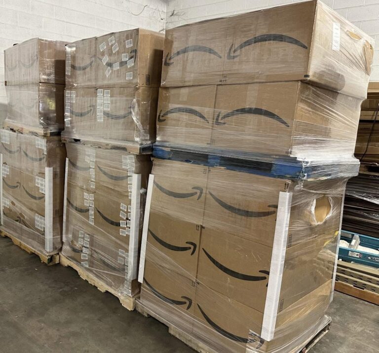 Liquidation pallets ready to ship