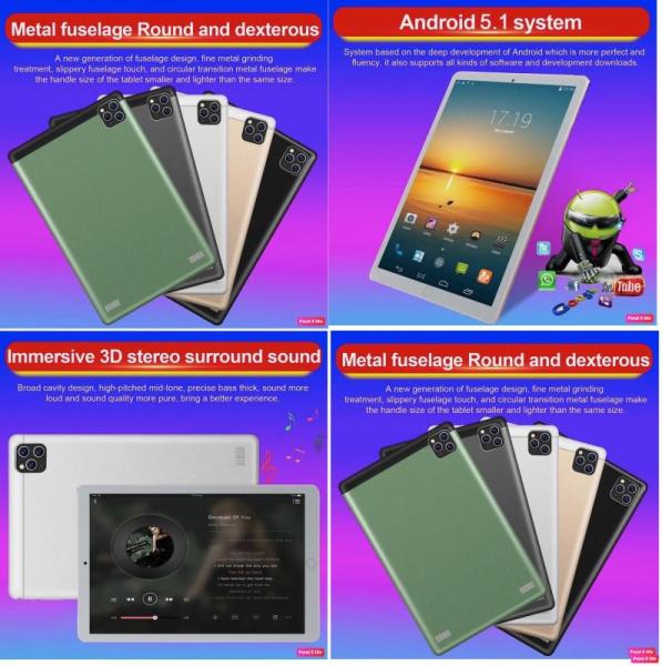 New 301pc -Unlocked 10 inch Phone Call 3G Tablet & More - Image 3