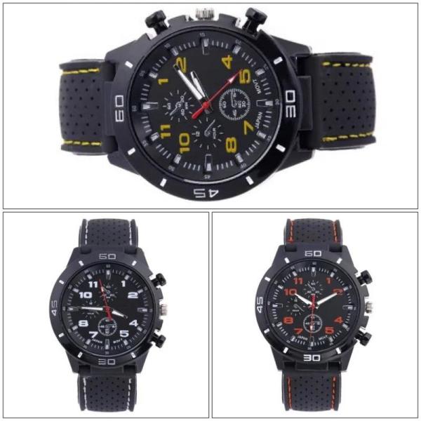 60X New Mens Quartz Watches Luxury Style Stainless Steel Racing Watch - Image 10
