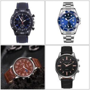 60X New Mens Quartz Watches Luxury Style Stainless Steel Racing Watch