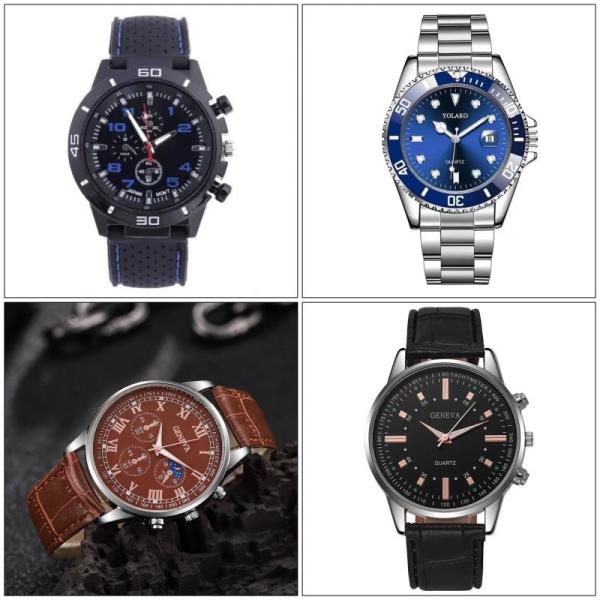 60X New Mens Quartz Watches Luxury Style Stainless Steel Racing Watch
