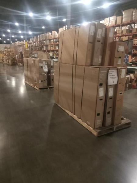America’s liquidation pallet stacked in a U.S. warehouse